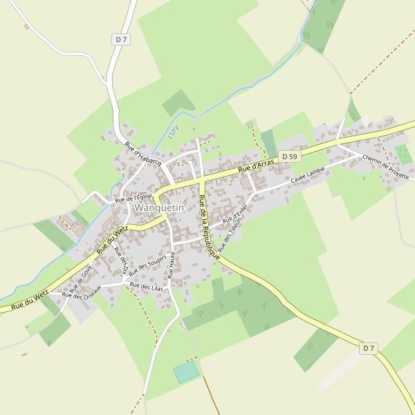 Carte des hotels à Wanquetin Thumbnail