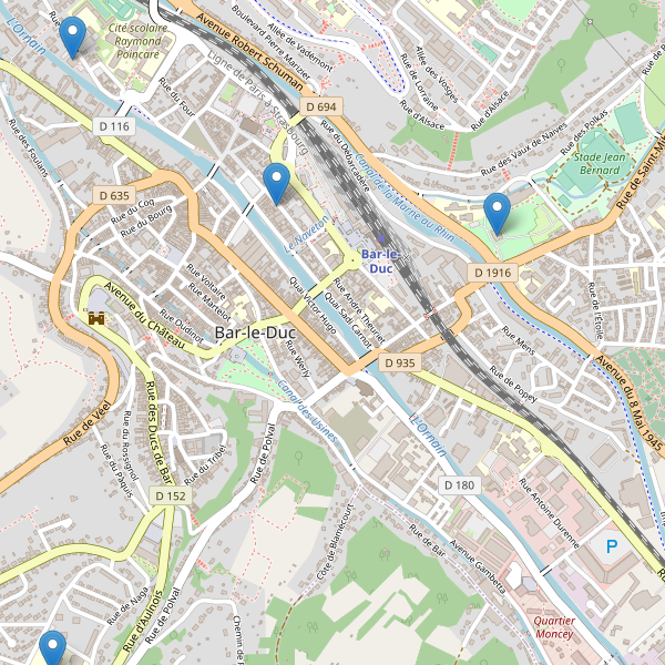 Carte des bibliotheques à Bar-le-Duc Thumbnail
