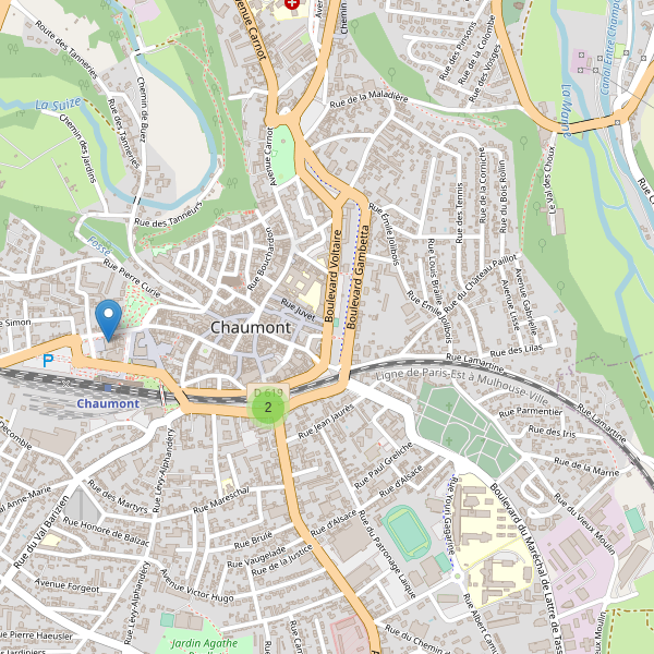 Carte des bibliotheques à Chaumont (Haute-Marne) Thumbnail