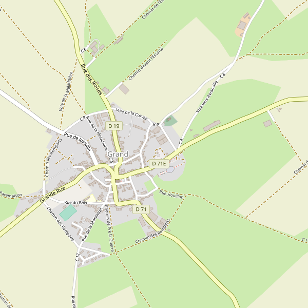 Carte des bibliotheques à Grand Thumbnail
