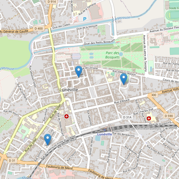 Carte des bibliotheques à Lunéville Thumbnail