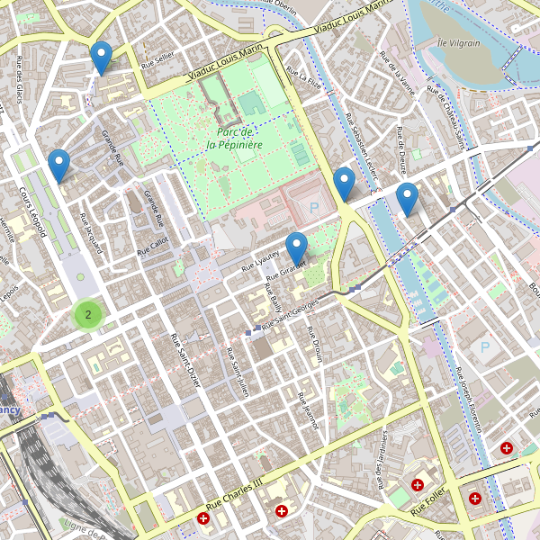 Carte des bibliotheques à Nancy Thumbnail