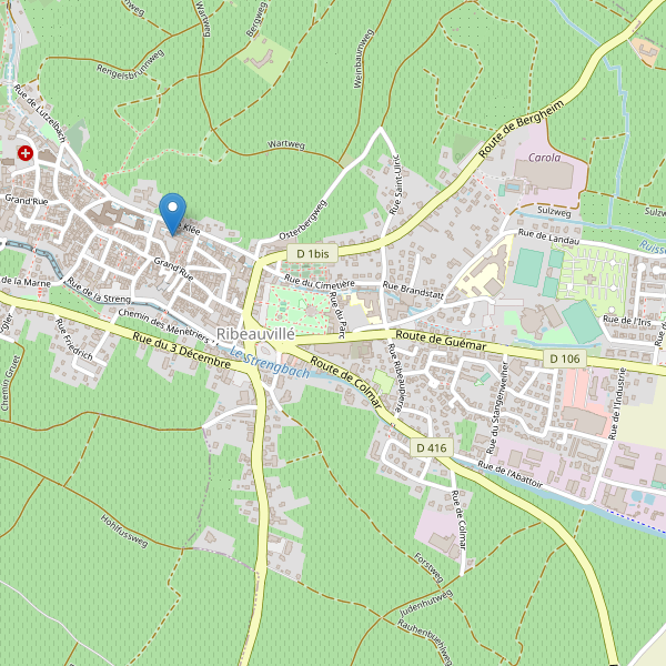 Carte des bibliotheques à Ribeauvillé Thumbnail