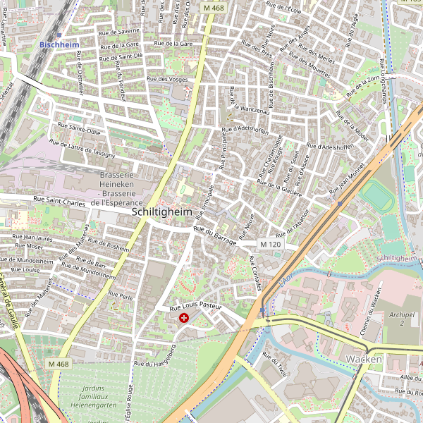 Carte des bibliotheques à Schiltigheim Thumbnail