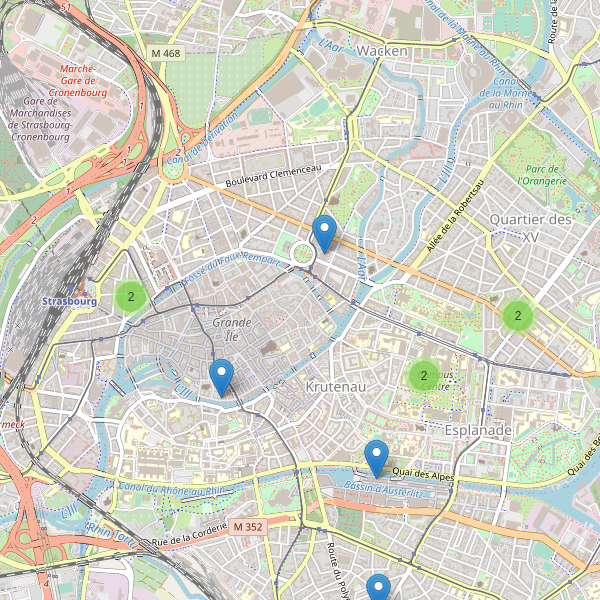 Carte des bibliotheques à Strasbourg Thumbnail