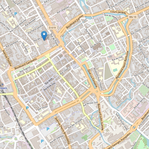 Carte des bibliotheques à Troyes Thumbnail