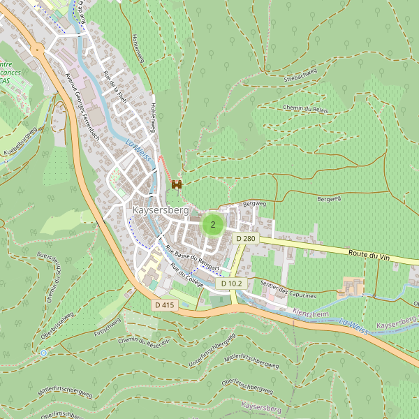 Carte des cafe à Kaysersberg Thumbnail