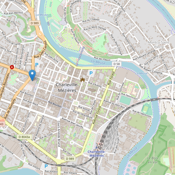 Carte des cinemas à Charleville-Mézières Thumbnail