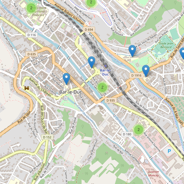 Carte des ecoles à Bar-le-Duc Thumbnail