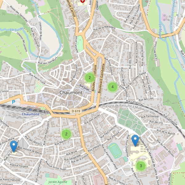 Carte des ecoles à Chaumont (Haute-Marne) Thumbnail