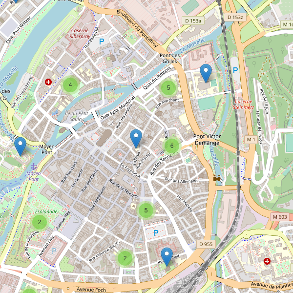 Carte des ecoles à Metz (Moselle) Thumbnail