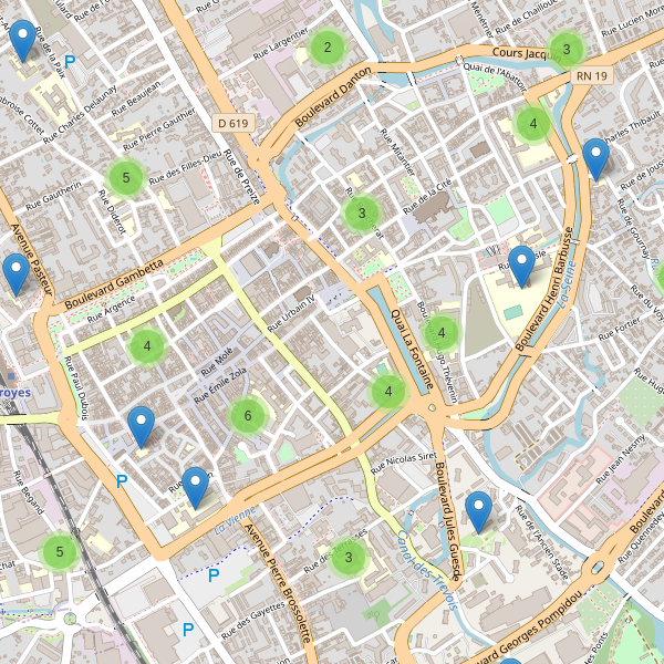 Carte des ecoles à Troyes Thumbnail