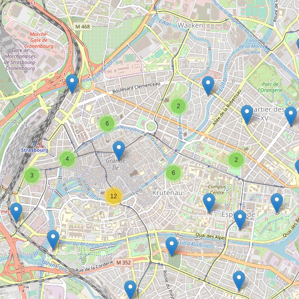 Carte des eglises à Strasbourg Thumbnail