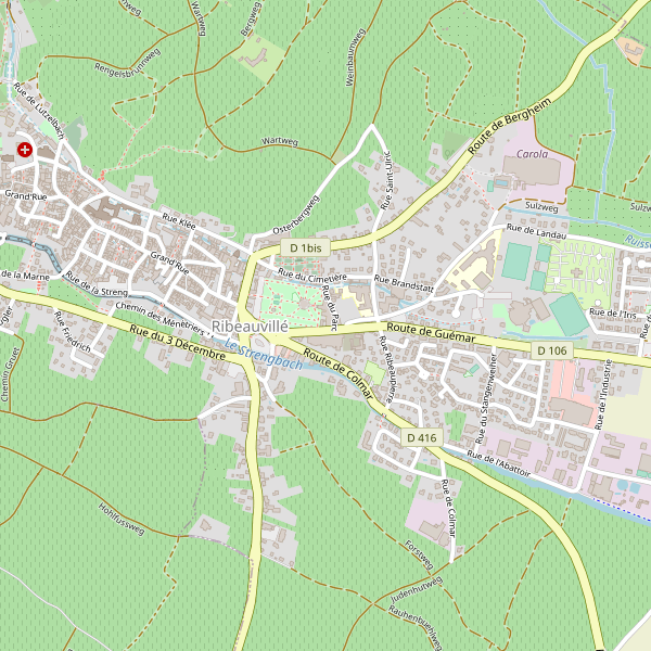 Carte des gares à Ribeauvillé Thumbnail