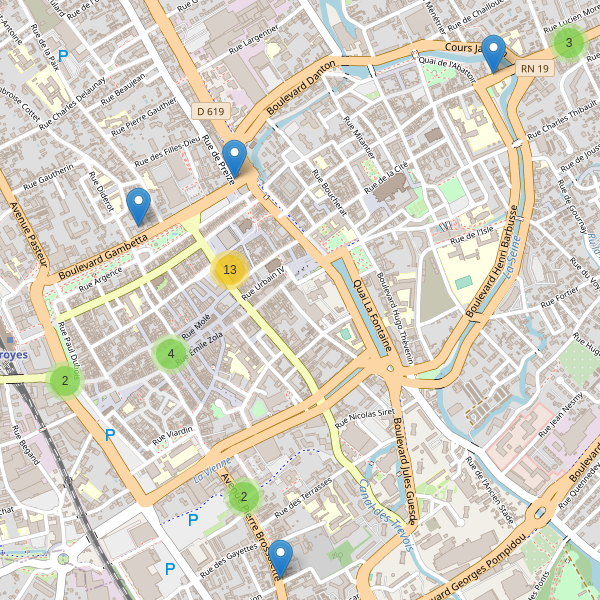 Carte des guichets-automatiques à Troyes Thumbnail