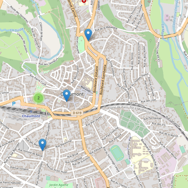 Thumbnail Carte des hôtels à Chaumont (Haute-Marne)