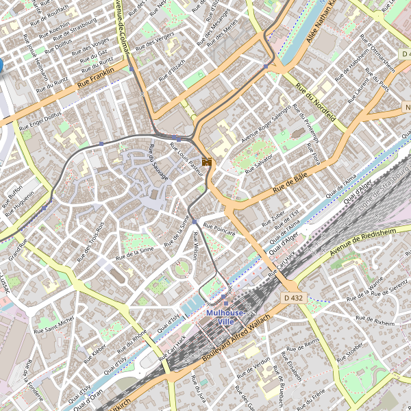 Carte des marches à Mulhouse Thumbnail