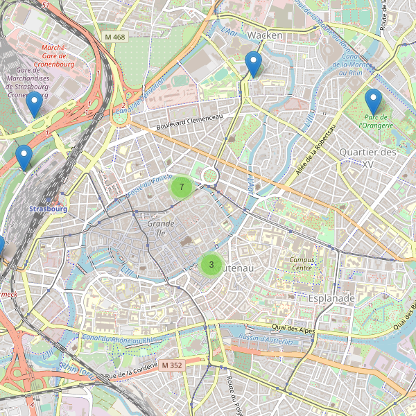 Carte des monuments à Strasbourg Thumbnail