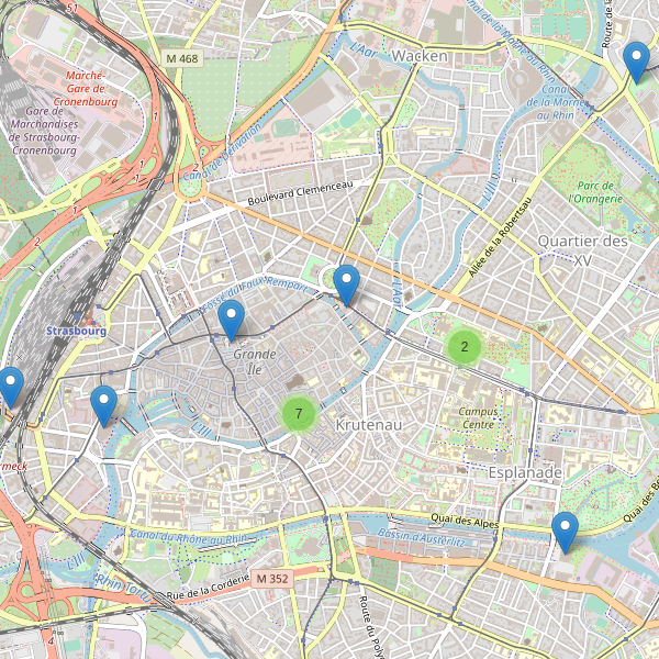 Thumbnail Carte des musées à Strasbourg