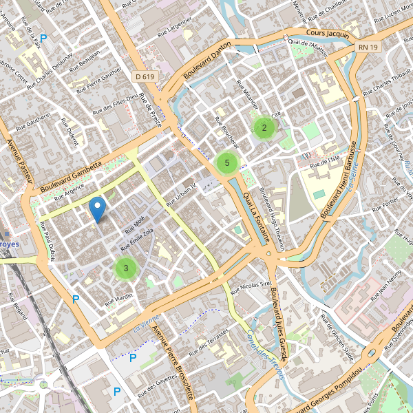 Thumbnail Carte des musées à Troyes