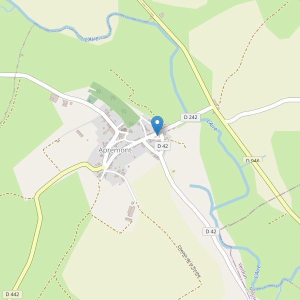 Carte des parkings à Apremont (Ardennes) Thumbnail