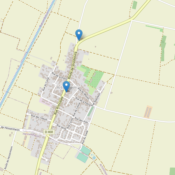 Carte des parkings à Artolsheim Thumbnail