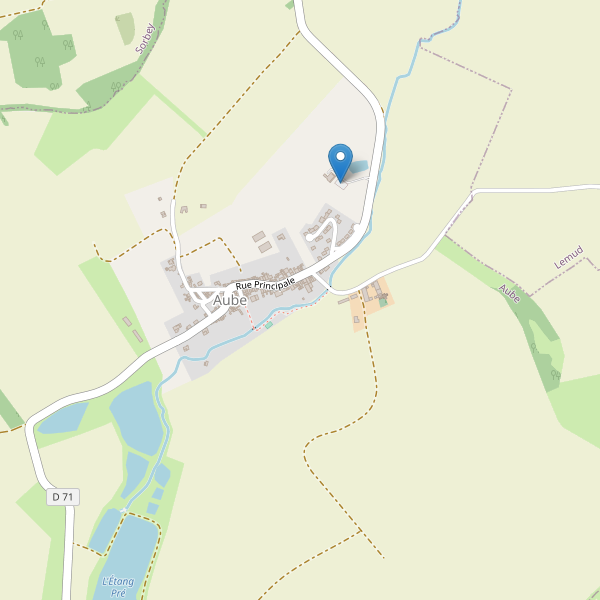 Carte des parkings à Aube (Moselle) Thumbnail