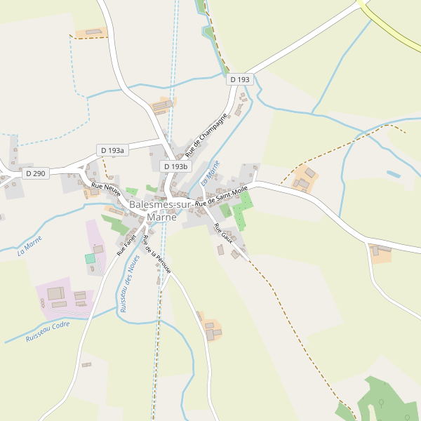 Carte des parkings à Balesmes-sur-Marne Thumbnail