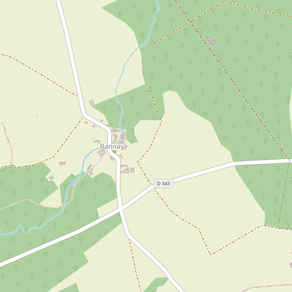 Carte des parkings à Bannay (Marne) Thumbnail