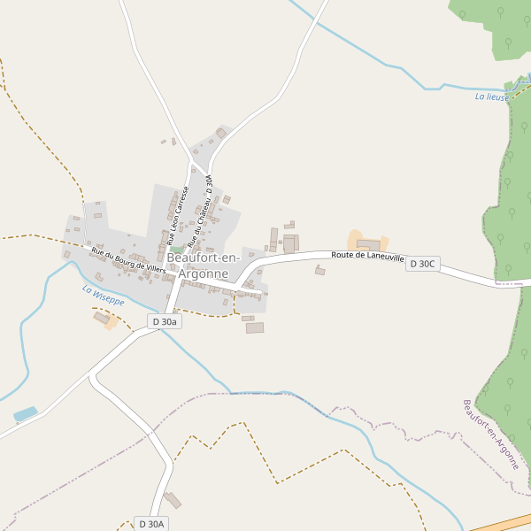 Carte des parkings à Beaufort-en-Argonne Thumbnail