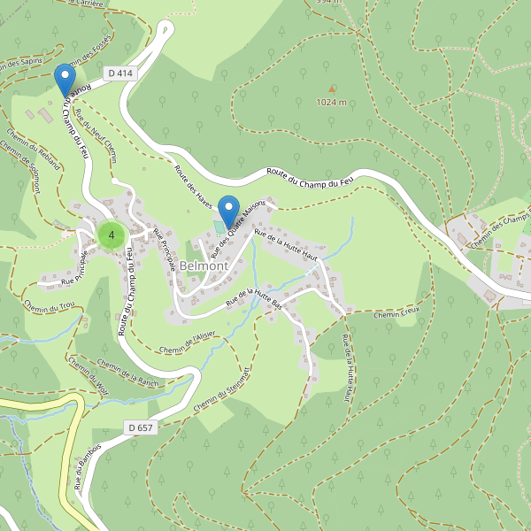 Carte des parkings à Belmont (Bas-Rhin) Thumbnail