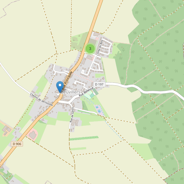 Carte des parkings à Beuvillers (Meurthe-et-Moselle) Thumbnail