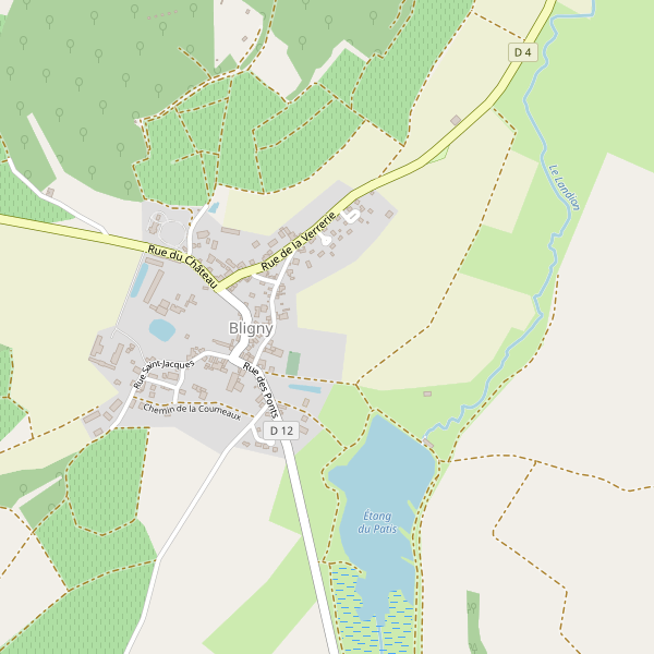 Carte des parkings à Bligny (Aube) Thumbnail