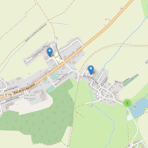 Carte des parkings à Bouligny Thumbnail