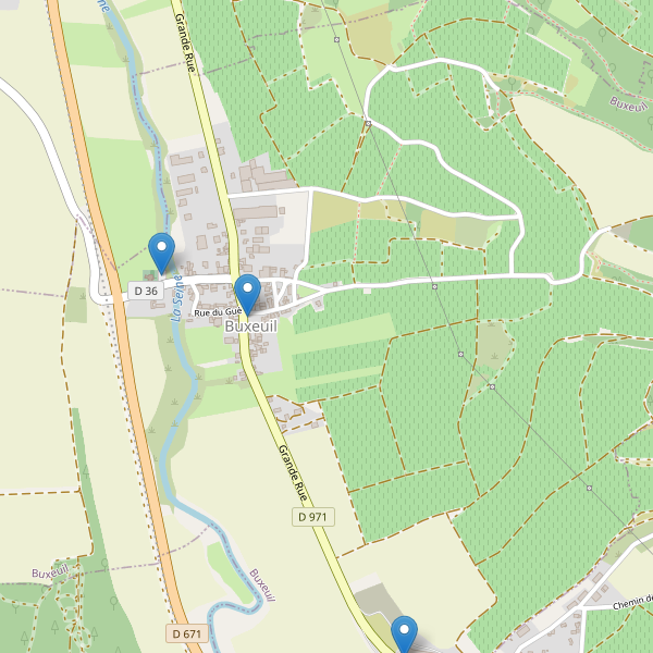 Carte des parkings à Buxeuil (Aube) Thumbnail