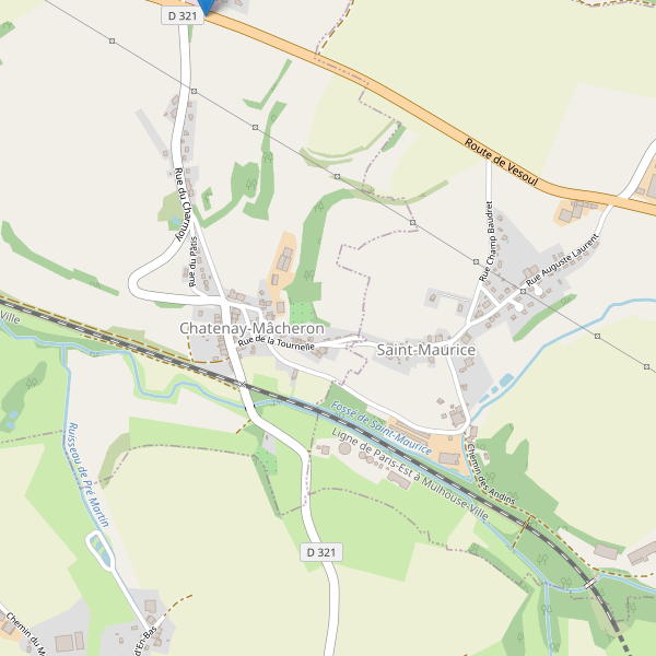 Carte des parkings à Chatenay-Mâcheron Thumbnail