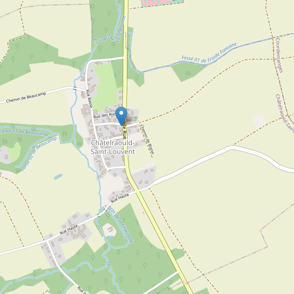 Carte des parkings à Châtelraould-Saint-Louvent Thumbnail