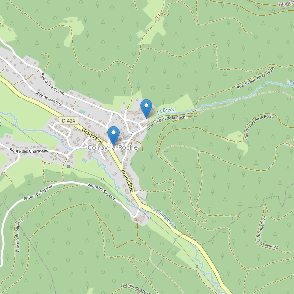 Carte des parkings à Colroy-la-Roche Thumbnail