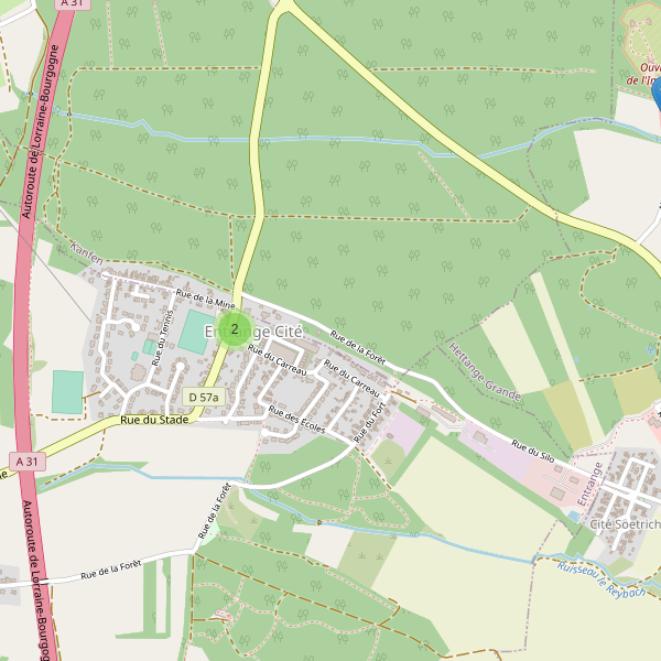 Carte des parkings à Entrange Cité Thumbnail