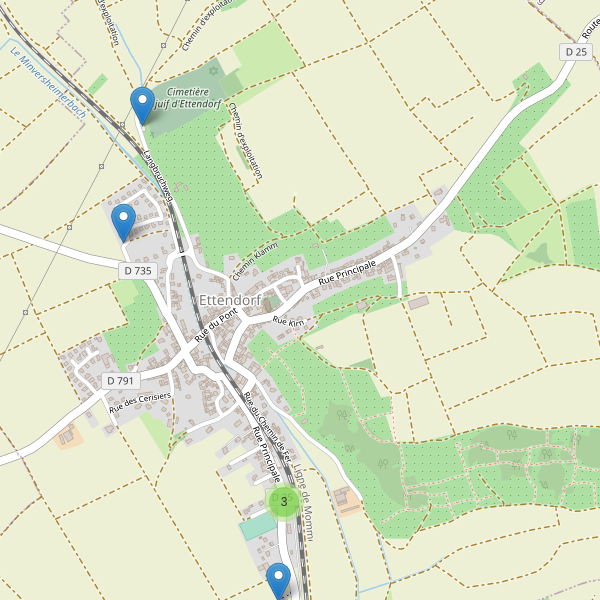 Carte des parkings à Ettendorf Thumbnail