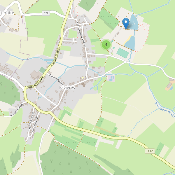 Carte des parkings à Favières (Meurthe-et-Moselle) Thumbnail