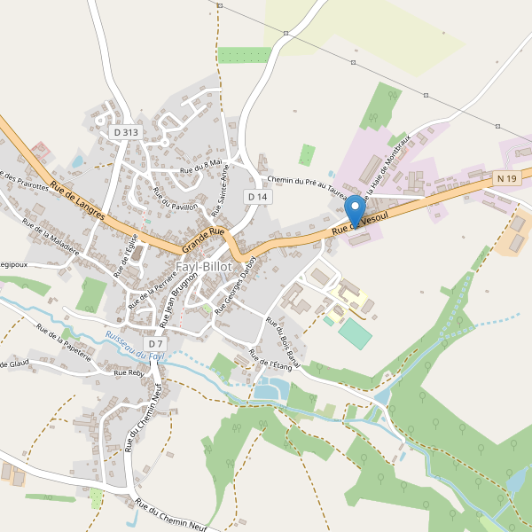 Carte des parkings à Fayl-Billot Thumbnail