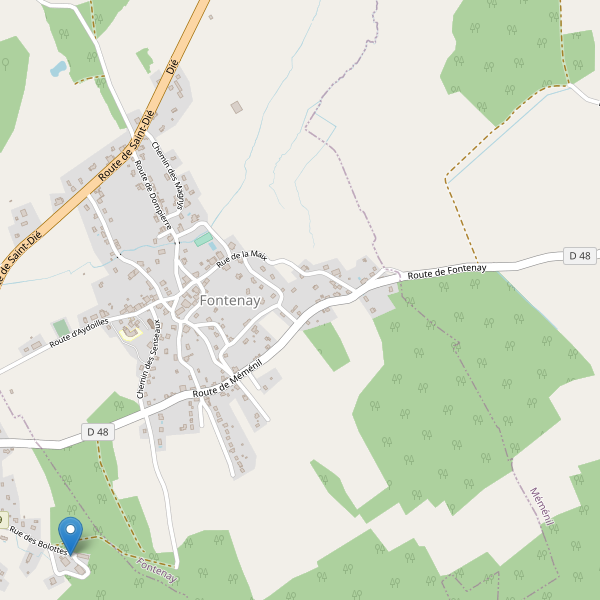 Carte des parkings à Fontenay (Vosges) Thumbnail