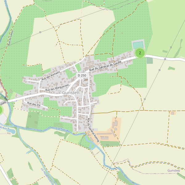 Carte des parkings à Gunstett Thumbnail