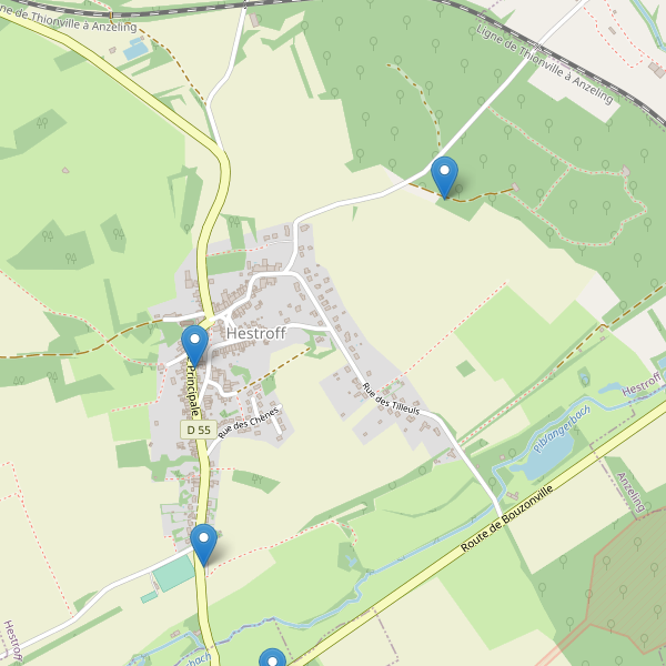 Carte des parkings à Hestroff Thumbnail