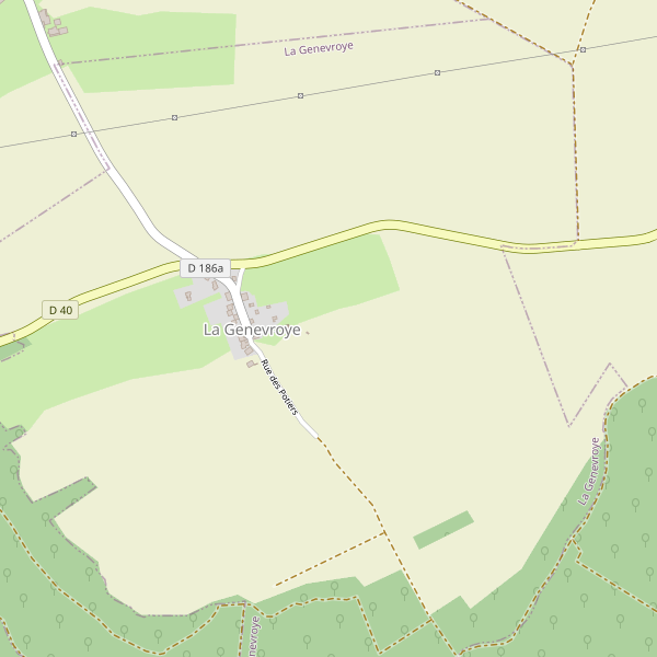 Carte des parkings à La Genevroye Thumbnail
