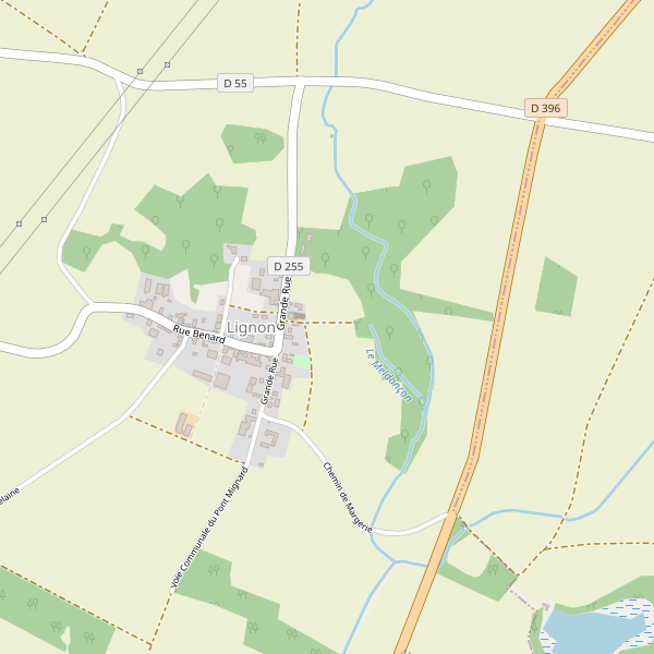 Carte des parkings à Lignon Thumbnail