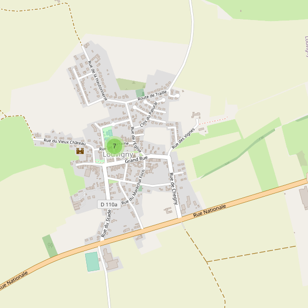 Carte des parkings à Louvigny (Moselle) Thumbnail