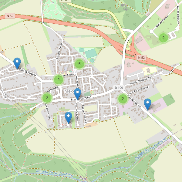 Carte des parkings à Mexy Thumbnail