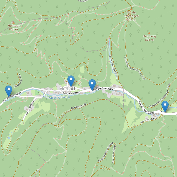 Carte des parkings à Murbach Thumbnail